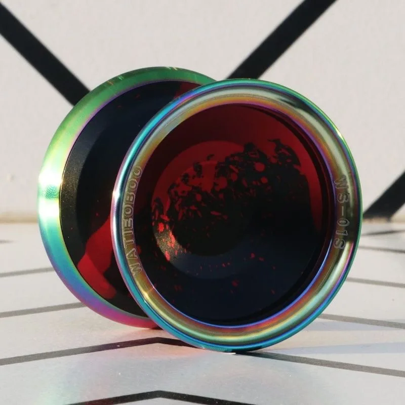 حلقة خارجية احترافية من الفولاذ المقاوم للصدأ يويو معدنية مع سبائك الألومنيوم عالية السرعة غير مستجيبة يو يو ألعاب كلاسيكية للأطفال #3