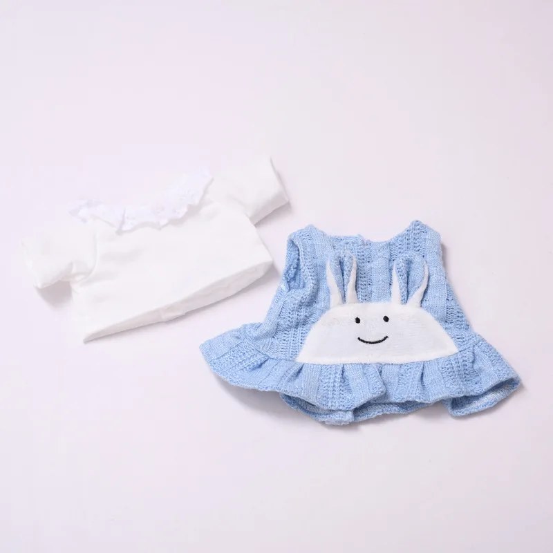 

Doll Accessories for 25cm Mellchan Doll DIY Clothes Shirt Blue Bunny Dress Accessories Outfits Fit 1/6 BJD Doll Dress Up Toy