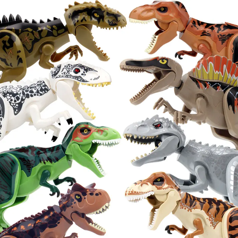 Jurassic Era rannosaurus Rex And Southern Titanosaur Spike Tail Dinosaur Building Blos Toys for Kids Assembly Model Kit