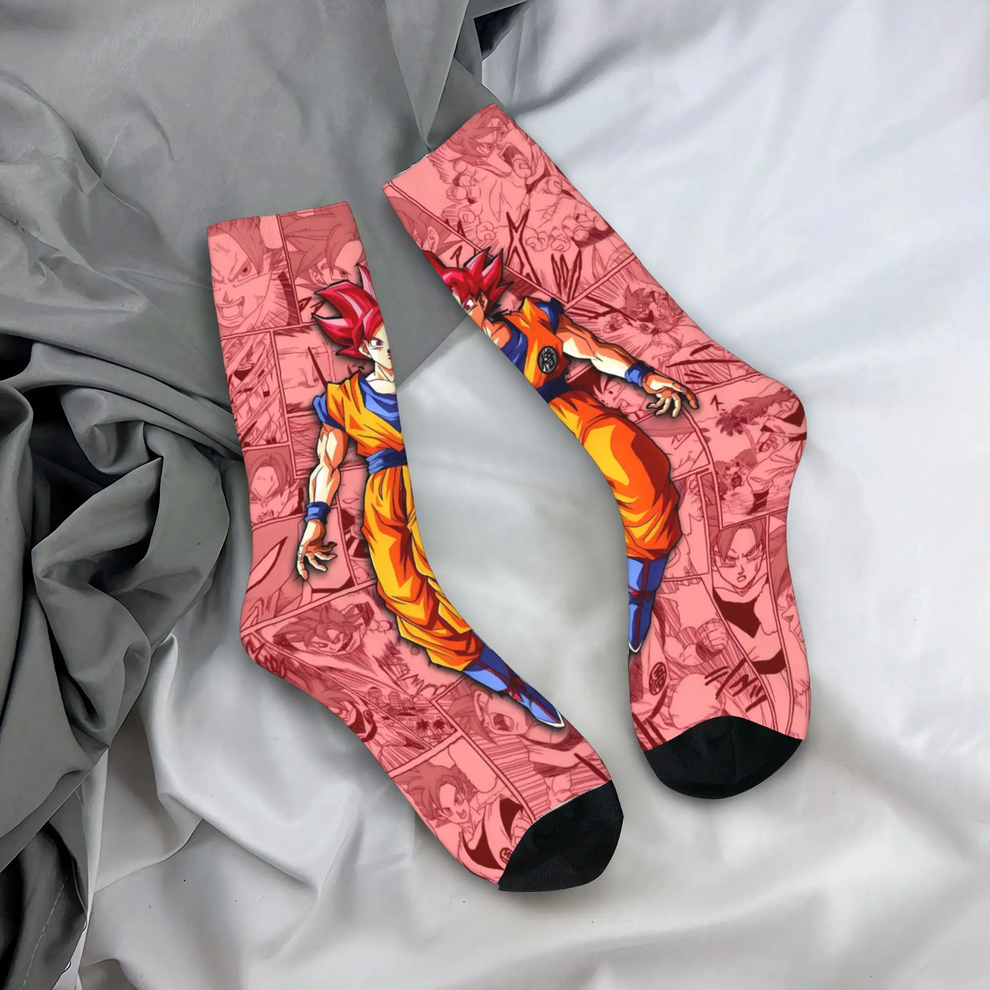

Classic Group Dragon Ball Anime Socks Funny Stockings Couple Quality Running Socks Winter Pattern Non Slip Socks