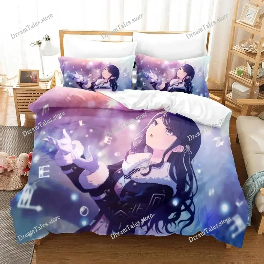 Project SEKAI Hoshino Ichika Bedding Set Cartoon Anime Set Adult Kid Bedroom Duvet Cover Sets 3D Print Kawaii Anime Luxury Gift3
