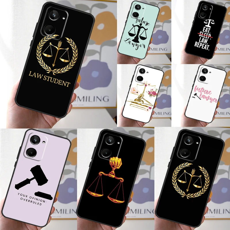 Lawyer Judge Pattern Art For Realme C53 C55 C67 C51 C35 C33 C31 C30 C25s C21Y GT Neo 6 GT5 9 10 11 12 Pro Plus Case