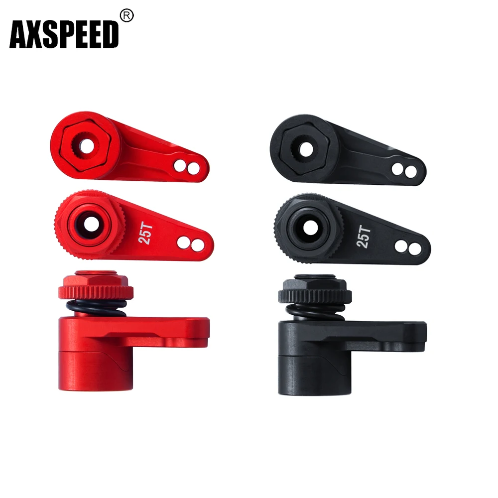 AXSPEED 25T Aluminum Alloy Adjustable Servo Saver Arm  for 1/10 RC Crawler Car Axial RBX10 Upgrade Parts