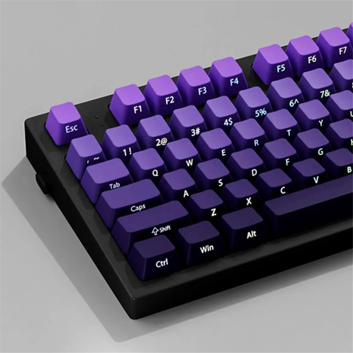 ABSY Gradient Purple Double Shot PBT Keycap Retroilluminato Keycap 130 Key Full Keycaps Set per tastiera meccanica