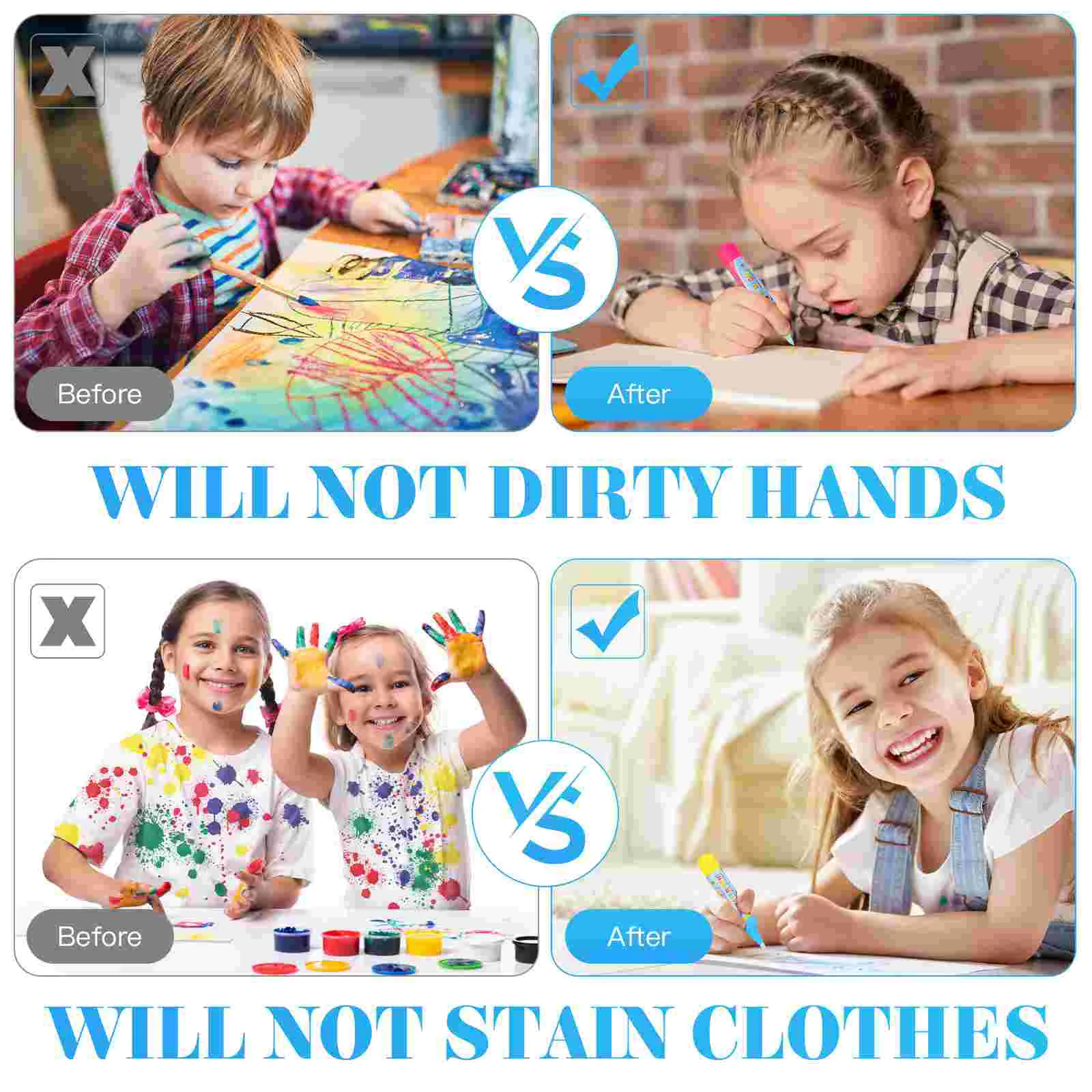 Кисти для рисования, 6 шт.