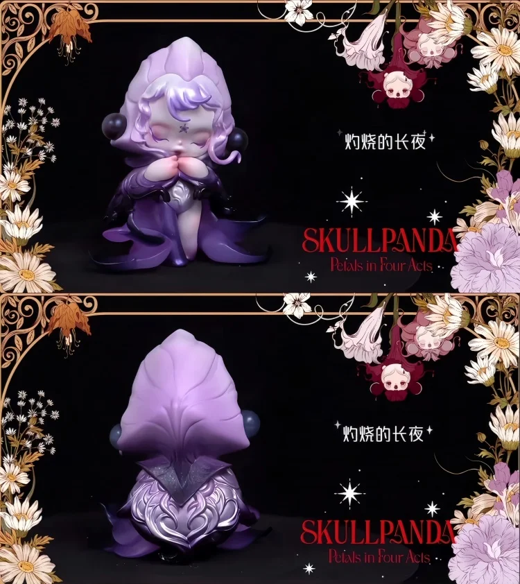 Authentische POPMART SKULLPANDA Petals In Four Acts Serie Blind Box Kawaii Anime Actionfigur Sammler-Puppe Mystery Box Spielzeug – Detail 11
