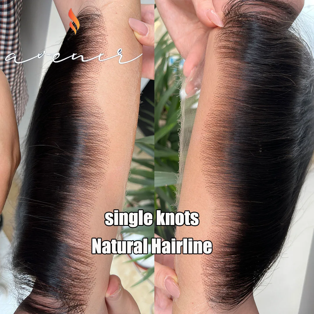 AVENIR 13x6 عقدة واحدة HD الدانتيل أمامي فقط البرازيلي شعر طبيعي مفرود HD الدانتيل أمامي قبل قطعها اللون الطبيعي شعر ريمي