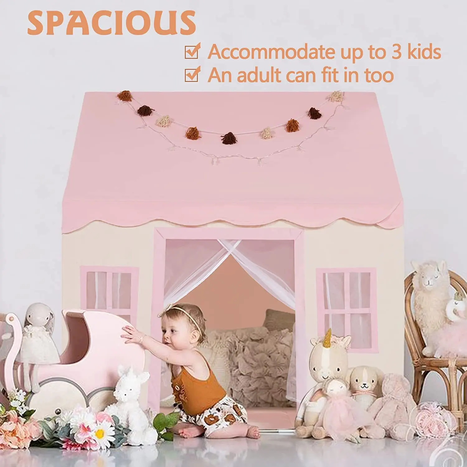 

Children's tent indoor household girl princess castle baby small house pink playhouse toy house