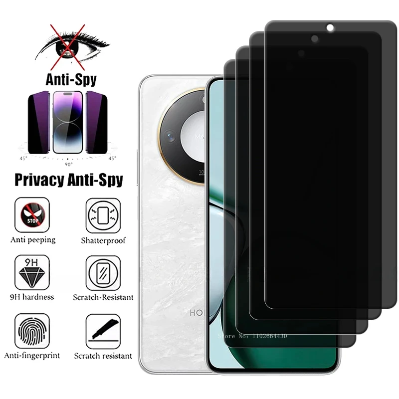 

4 шт., антишпионская защитная пленка для экрана для Honor X9C, умное закаленное стекло для Huawei Honor X9C, умное стекло