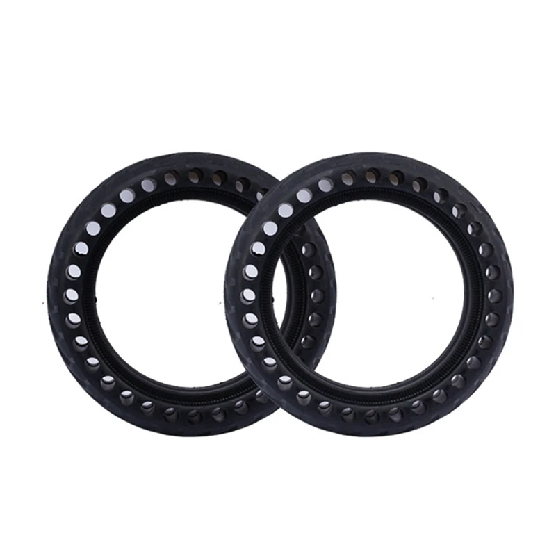 

For M365 Electric Scooter Replacement Accessories 8.5 Inch Light Elastic Shock-Absorbing Non-Inflatable Solid Tires