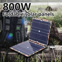 800W Foldable Solar Panel Portable Solar Charger 12v Battery Power Station 5v USB Mobile Phone Power Bank Laptop Camper Hiking