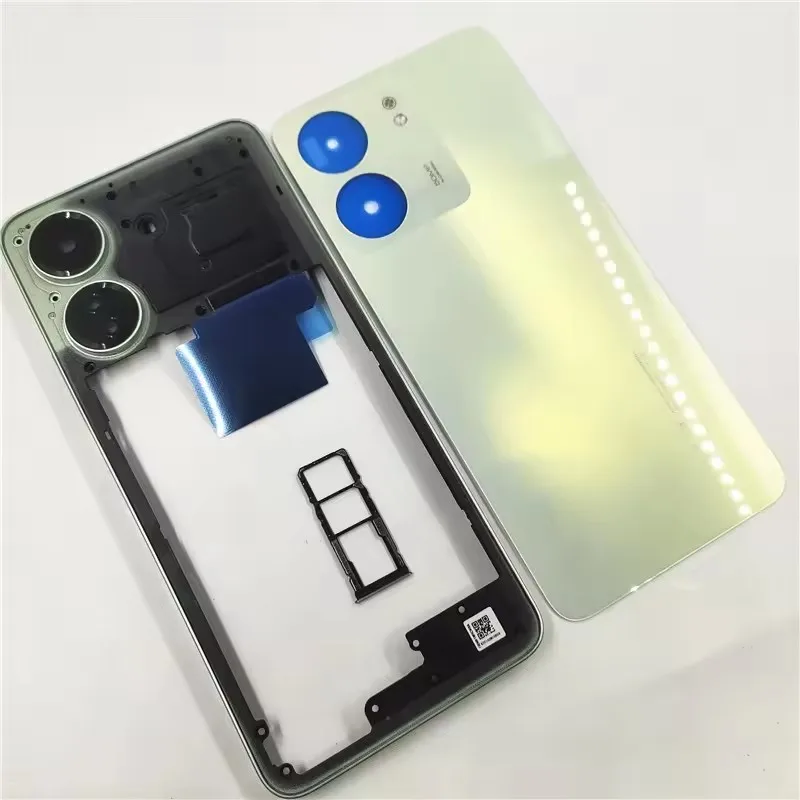 Pełna obudowa dla Xiaomi Redmi 13C 4G rama środkowa + tylna pokrywa baterii tylna klapka + taca na kartę SIM + obiektyw aparatu — zdjęcie produktu 5