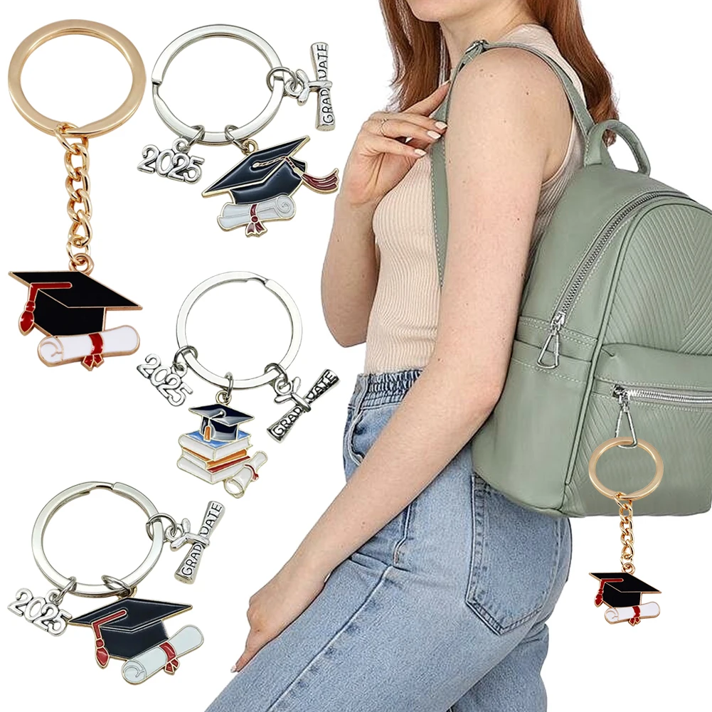 

Graduation Gifts Keychain Graduation Inspirational Key Ring Graduation Cap Charms Souvenirs for College and High School Students