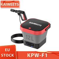 KAIWEETS KPW-F1 Portable Electric Pressure Washer, 12L Capacity, 5-in-1 Nozzle, Max 220PSI, Type-C Charging, 16.4FT Hose