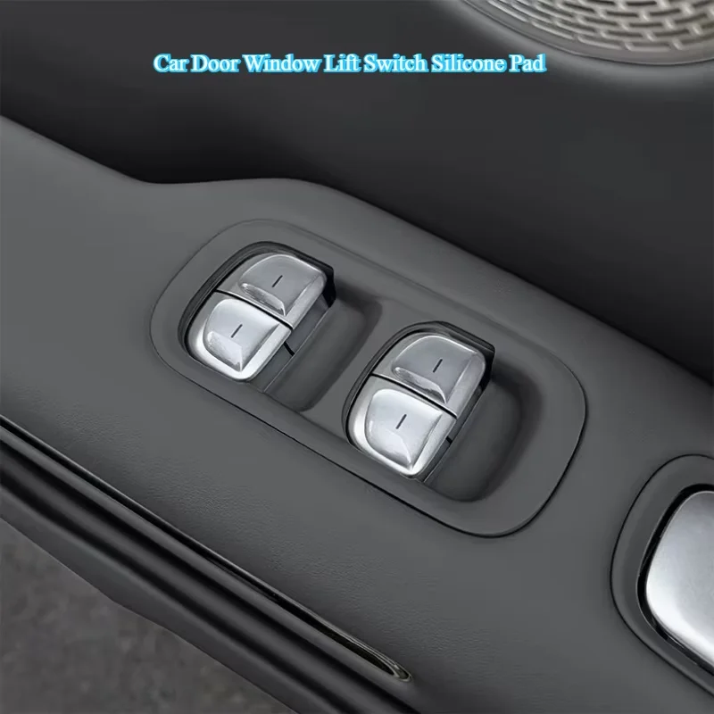 For Xpeng MONA L03 Window Lift Switch Panel Silicone Protective Pad Car Door Window Lift Button Panel Cover Interior Accessories