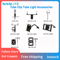 Nanlite Tube Clip Tube Light Stand Holder Accessories Applicable to LED Pavo Tube Light 15C 30C (not include tripod stand)