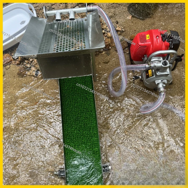 Portable Small Gold Panning Chute Gold Engine Sand Chute River Prospecting and Separation Equipment