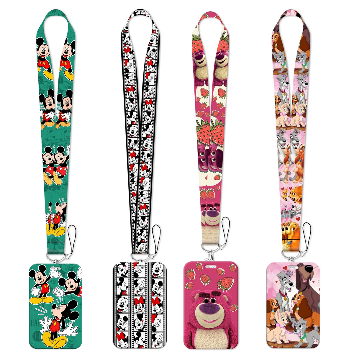 

Cute Stitch ID Card Holder Anime Lanyard For Keys Credential Holders Neck Straps for Kids Gift Badge Holder Keychain Accessories