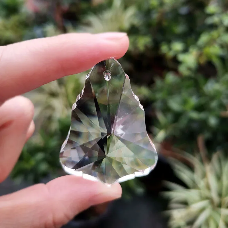 5pcs 38mm Crystal Prism Chandelier Lamp Parts Crystals Suncatcher Making Supplies Hanging Pendant Home Wedding DIY Decoration