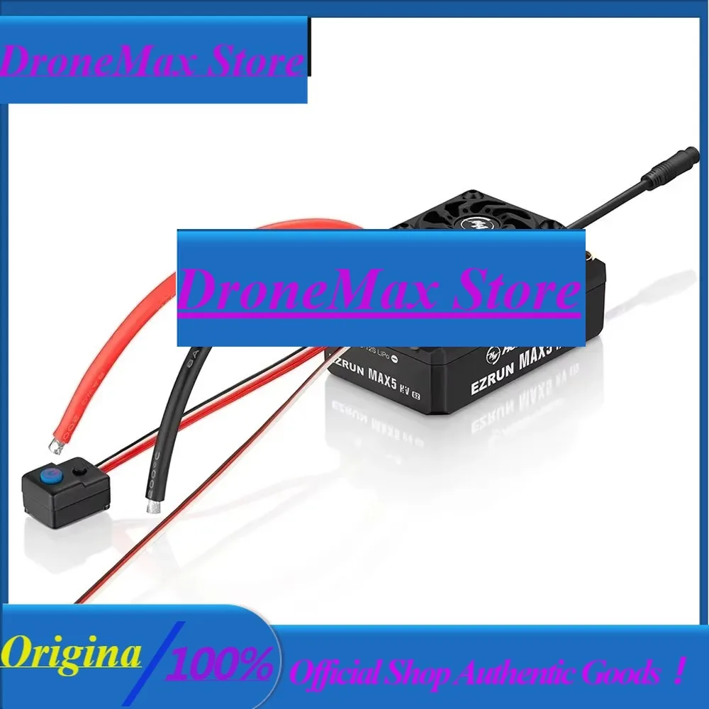 DroMaHobbywing EZRUN Max5 HV G2 250A 6-12s Speed Controller Waterproof Brushless ESC For 1/5 RC Car