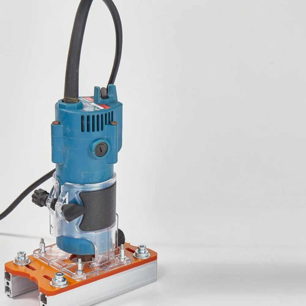 Router Base Slotting Jig For For Xingmuyuan Woodworking Invisible Connector Fastener Drill Guide Milling Plate