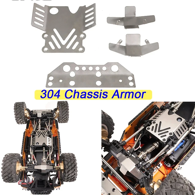 

MJX Hyper Go H12Y/H12Y+ 1/12 RC Car Upgrade Parts - Stainless Steel Skid Plate, Durable Metal Chassis Armor Guard for Enhanced P