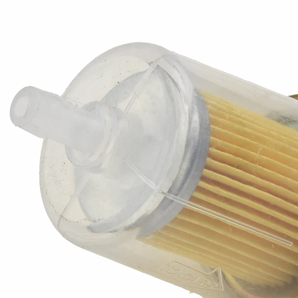 

Thick and Strong Plastic Fuel Filter Clear Plastic Shell Metal End 9mm Diameter Connection for Petrol & Diesel