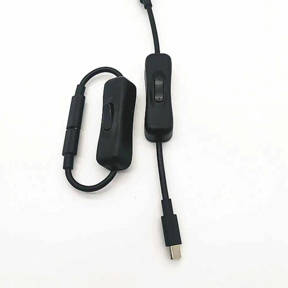 Práctico Cable de extensión USB tipo C macho a hembra con interruptor de encendido/apagado para Raspberry Pi4 y otros dispositivos tipo C B4Z5