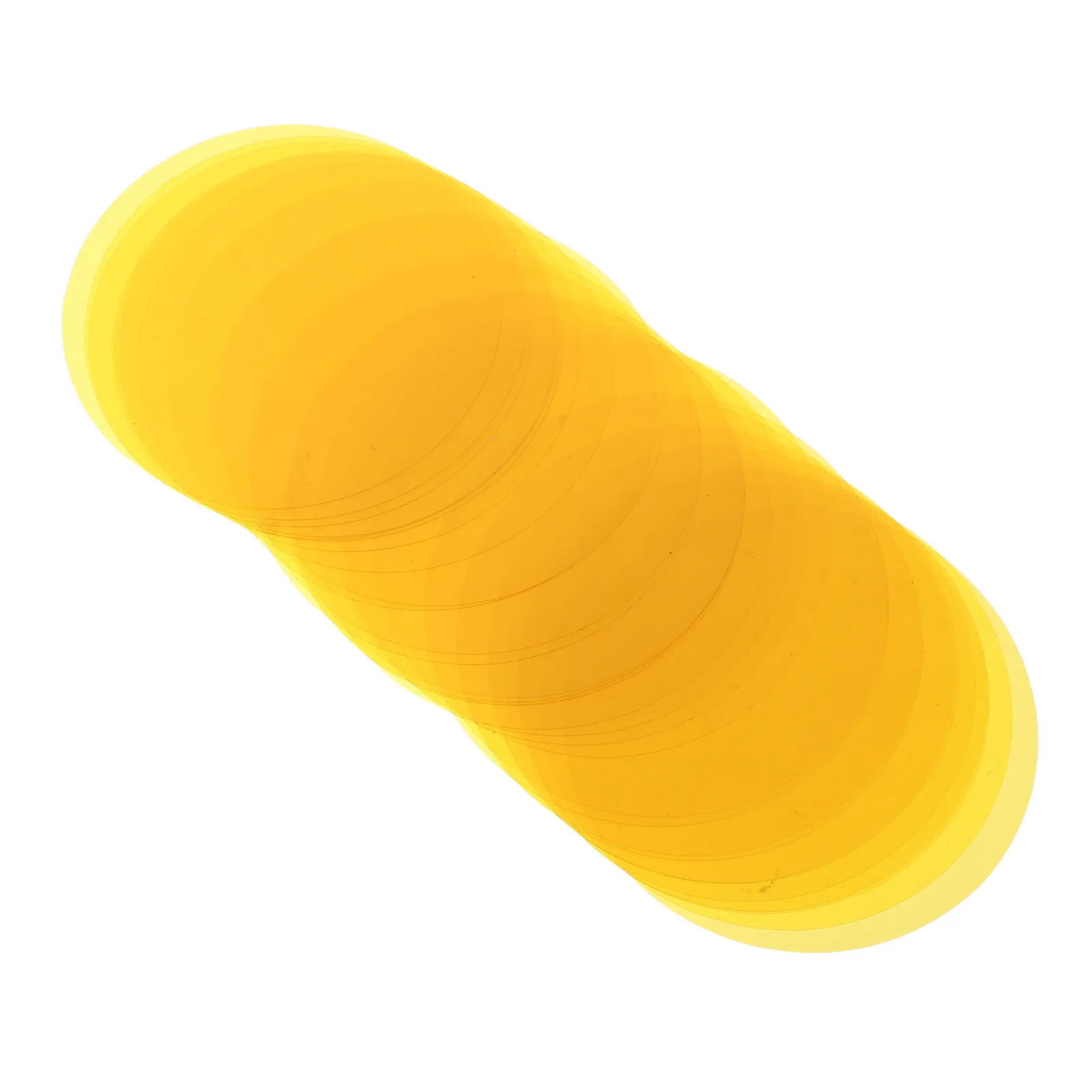 30Pcs Colored Lighting Gel Sheets 6.6cm Warm Correction Filters Tubes Spotlights Strobe Headlight Color Changing Film