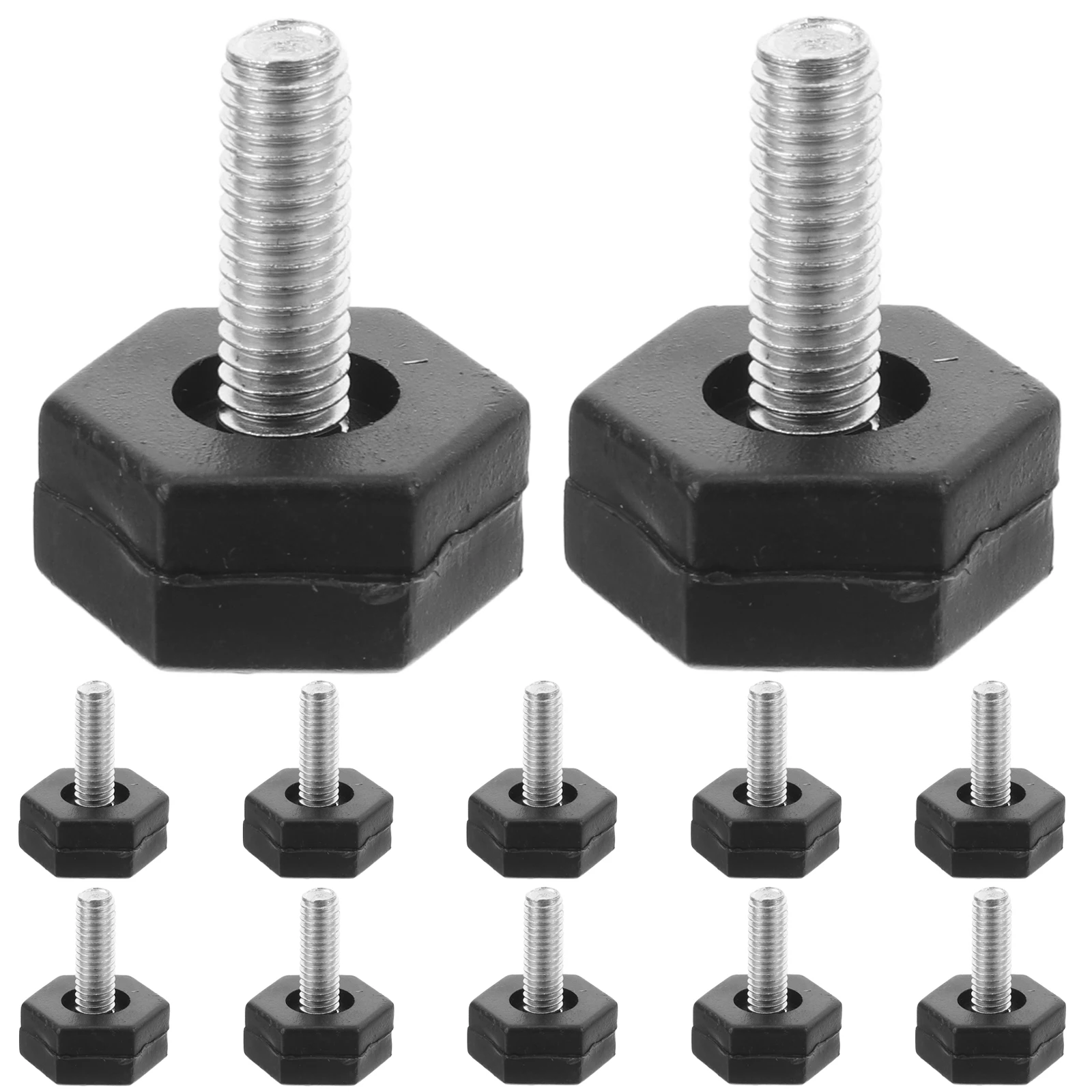 

12Pcs Adjustable Furniture Levelers Heavy Duty Cabinet Table Chair Leg Leveling Feet Screw-in Anti-Skid Floor Protectors