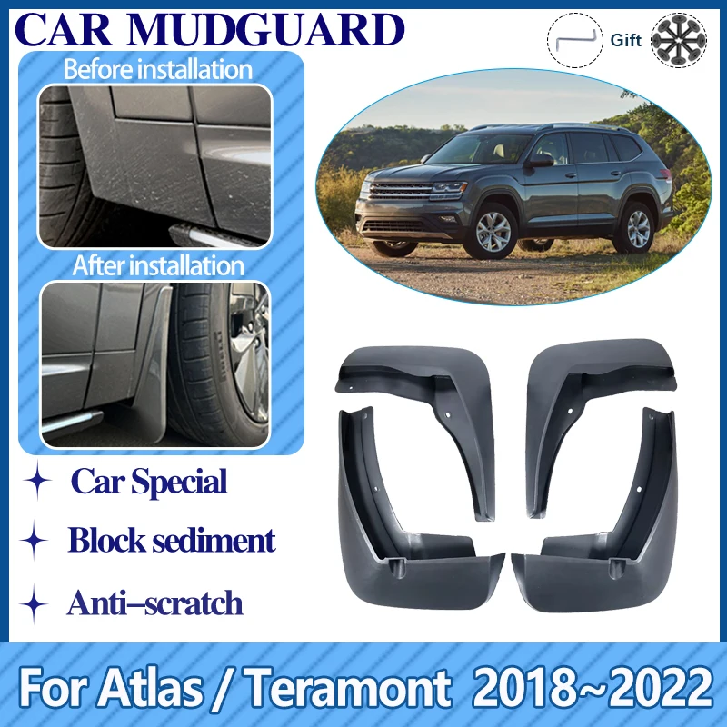 

Mudguards For Volkswagen VW Atlas Teramont CA1 2018 2019 2020 2021 2022 Mud Flaps Splash Guards Fender Mudflaps Car Accessories