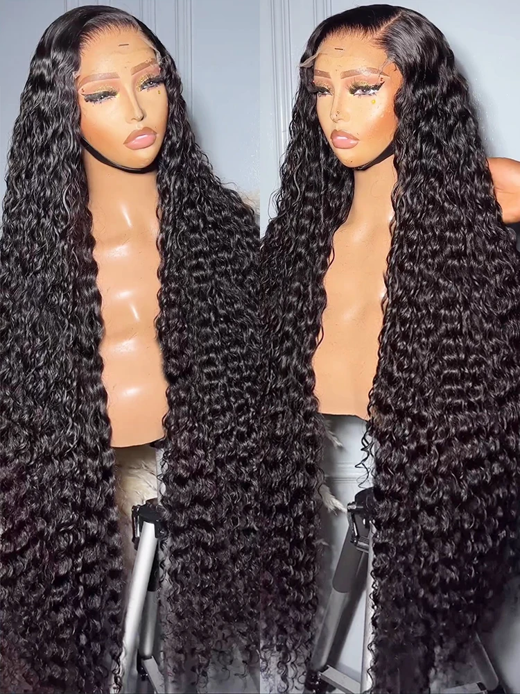 Loose Deep Wave Curly 220% HD 13x6 Lace Front Human Hair Wigs 40 Inches 13x4 Lace Frontal Remy Hair Wig 5x5 Glueless Ready To Go