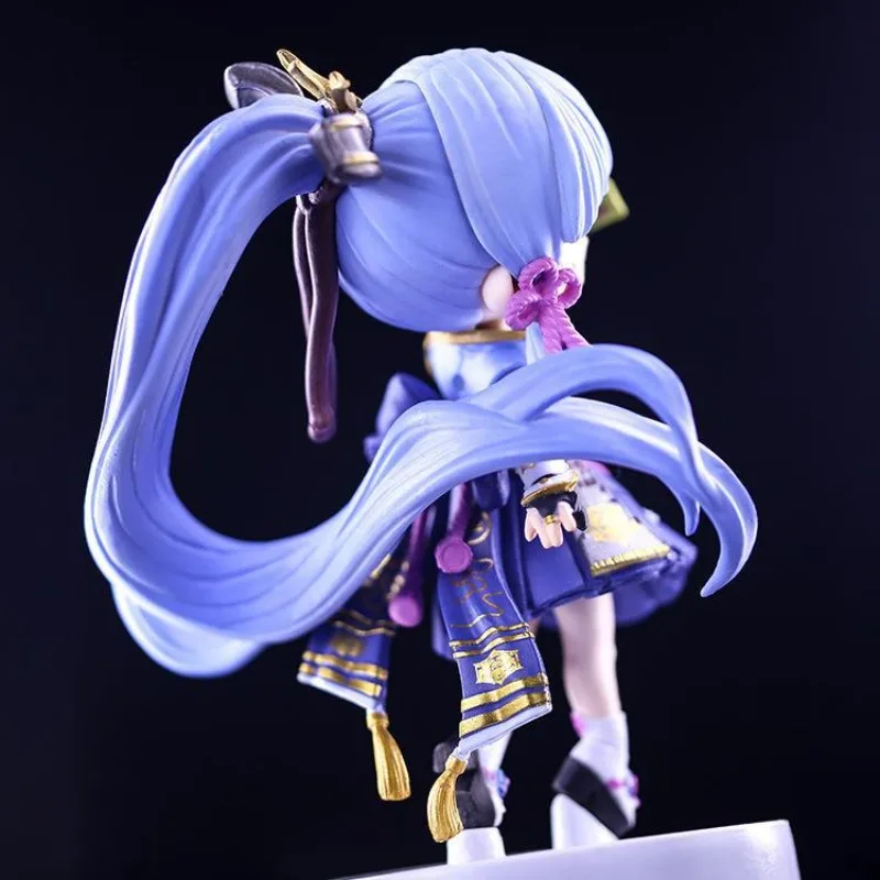 Q Version Genshin Impact Game Kamisato Ayaka Garage Kit Anime Doll Model Desktop Toy Ornament Holiday Gifts