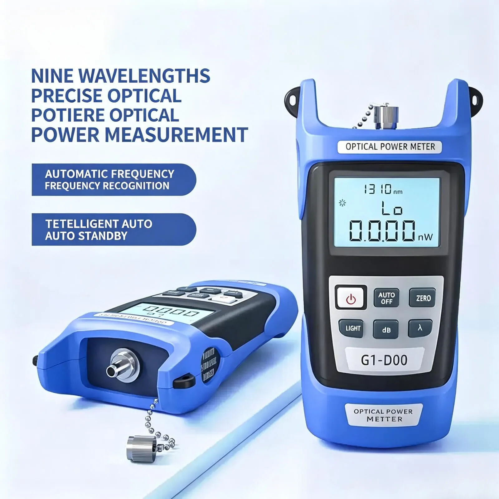 GUANGYAN Optical Fiber Power Meter High precision Power Meter Integrated  dry battery fiber optic test instrument