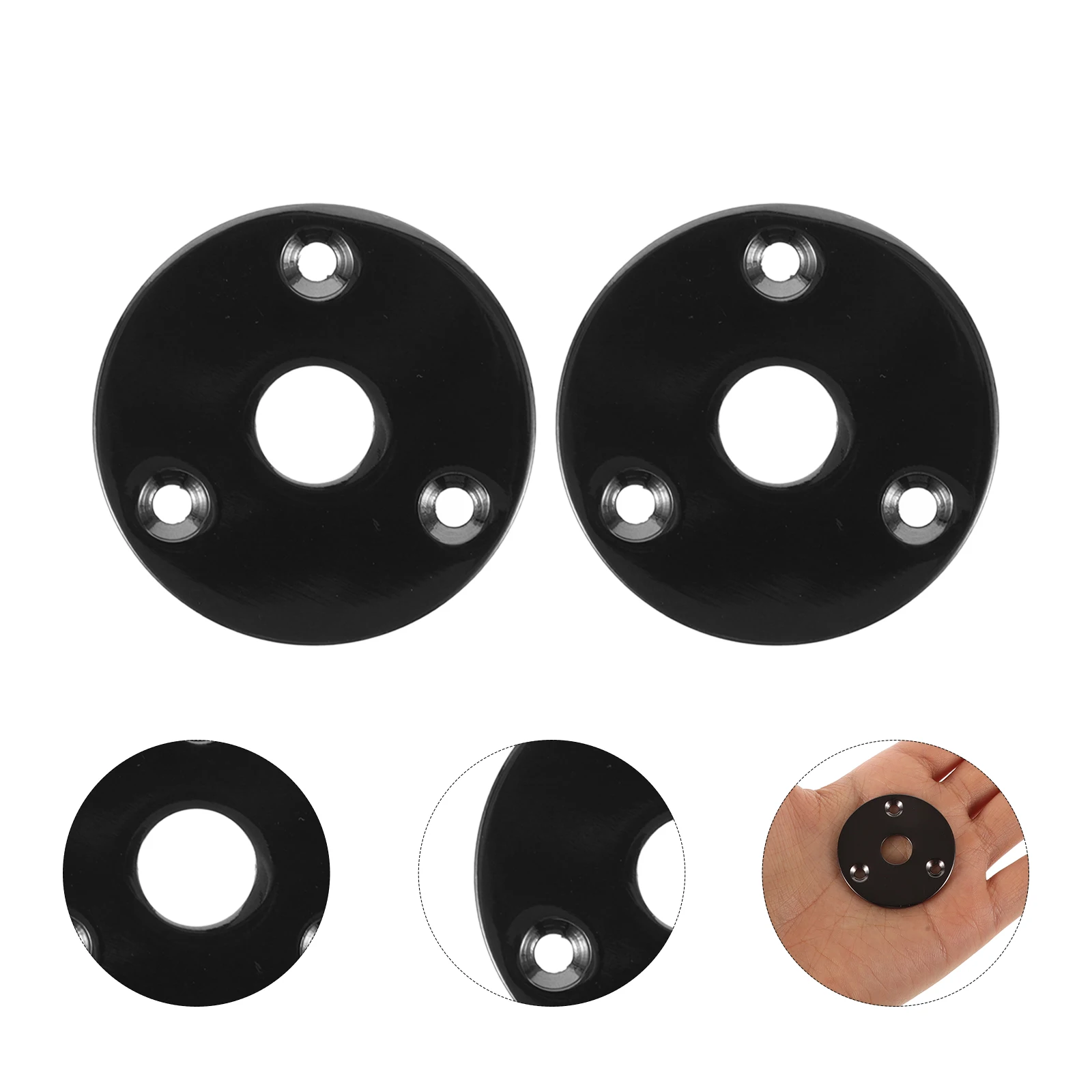 

5pcs Electric Jack Plate Replacement Metal Output Socket Plates For Bass Guitar Accessories Durable Pickup Input Socket Plate