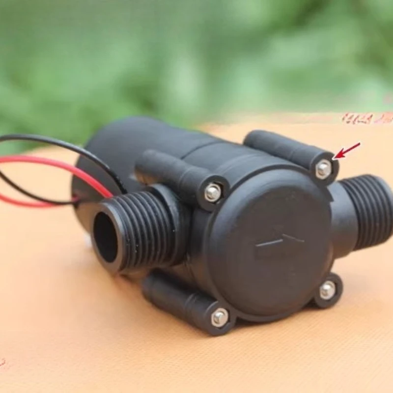 

Water flow hydraulic generator charging household outdoor 12v DC