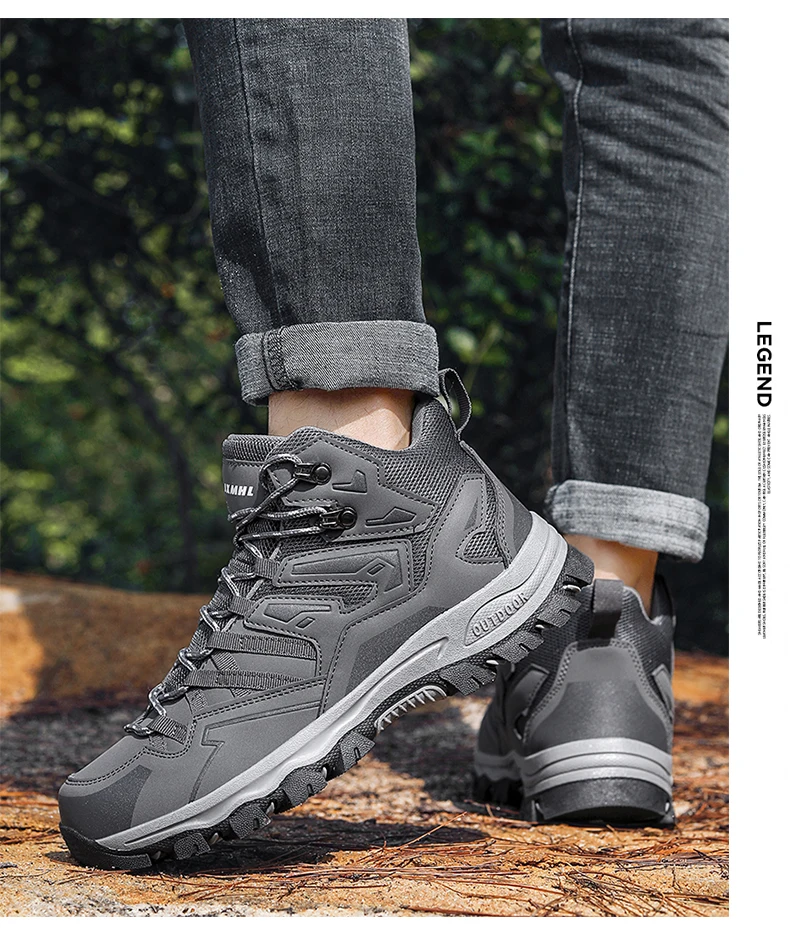 Frauen Atmungsaktive Bergsteigen Schuhe Outdoor Stiefel Frau männer Wanderschuhe Unisex High Top Stiefel Wasserdicht Klettern Neue – Detail 7