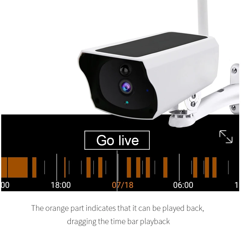 Gadinan-cámara de seguridad impermeable para exteriores, Panel Solar inalámbrico con WIFI, cámara de vigilancia con batería, Audio bidireccional, IP