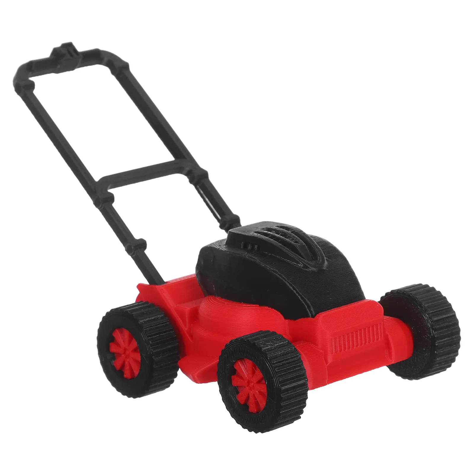 

Miniature Lawn Mower Realistic Design Lightweight Smooth Surface Safe Indoor Outdoor Play Mini Garden Accessories Dollhouse