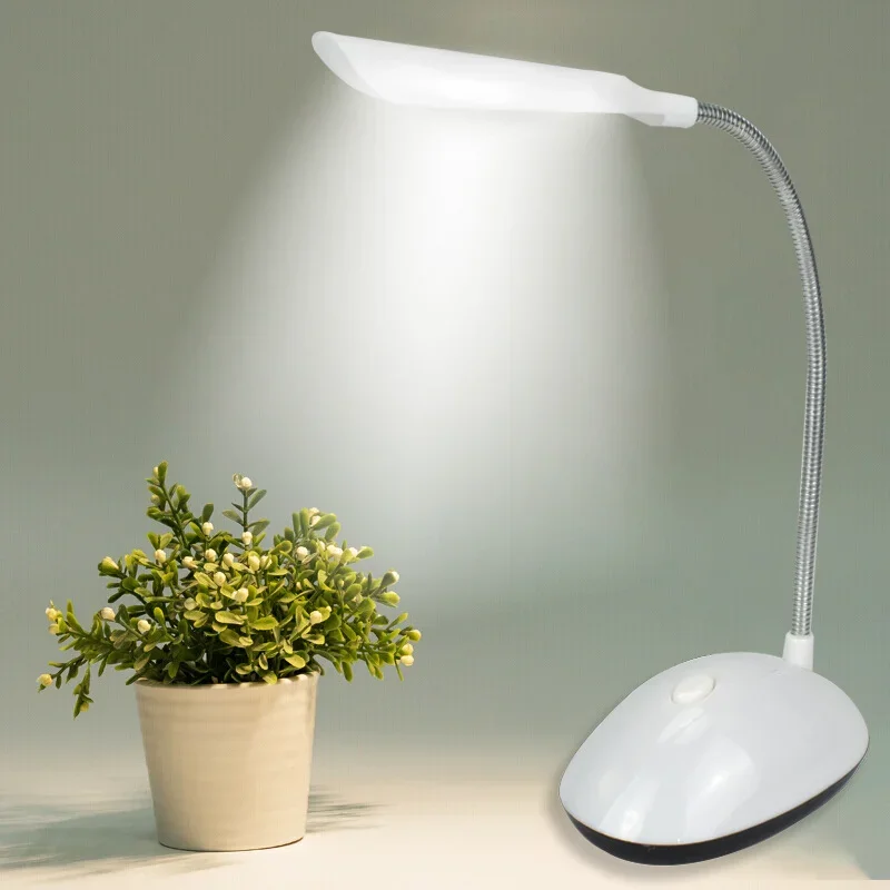 1 قطعة LED مصباح طاولة قابل للطي القراءة الخفيفة AAA بطارية تعمل بالطاقة حماية العين ليلة مصباح غرفة نوم السرير دراسة الإضاءة مكتب الخفيفة