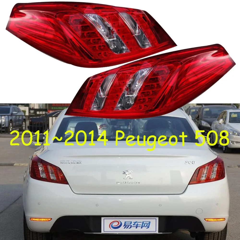 

2011~2014/2016~2018 car bumper tail light for Peugeot 508 taillight LED Reflector Peugeot508 Taillamp auto fog lamp