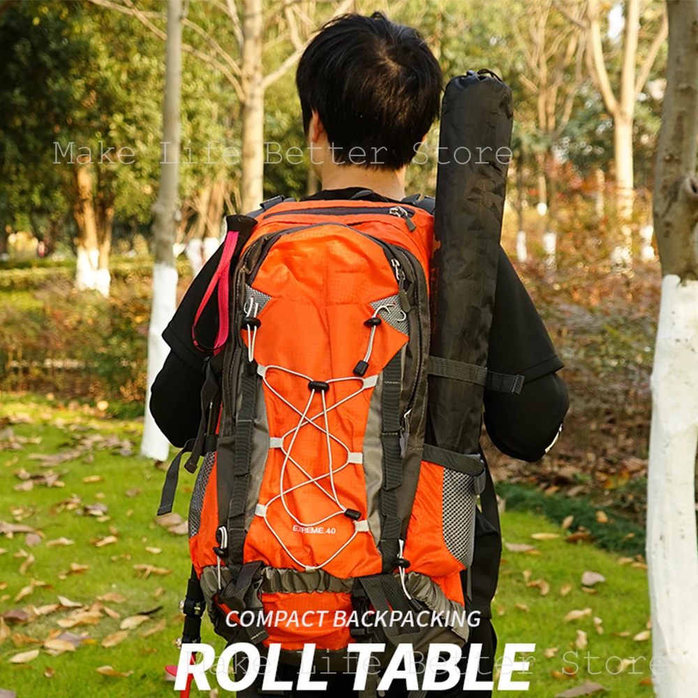 Lightweight Camping Table Ultra Lightweight Portable Table Folding Camp Table for BBQ Hiking Fishing Aluminum Poles Picnic Table