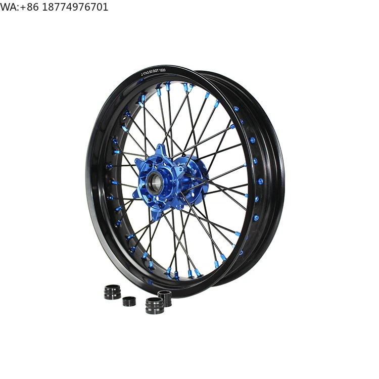 

In Stock Fast Shipping Motorcycle Wheels Sets 17 Inch Front Supermoto Wheels With Hub