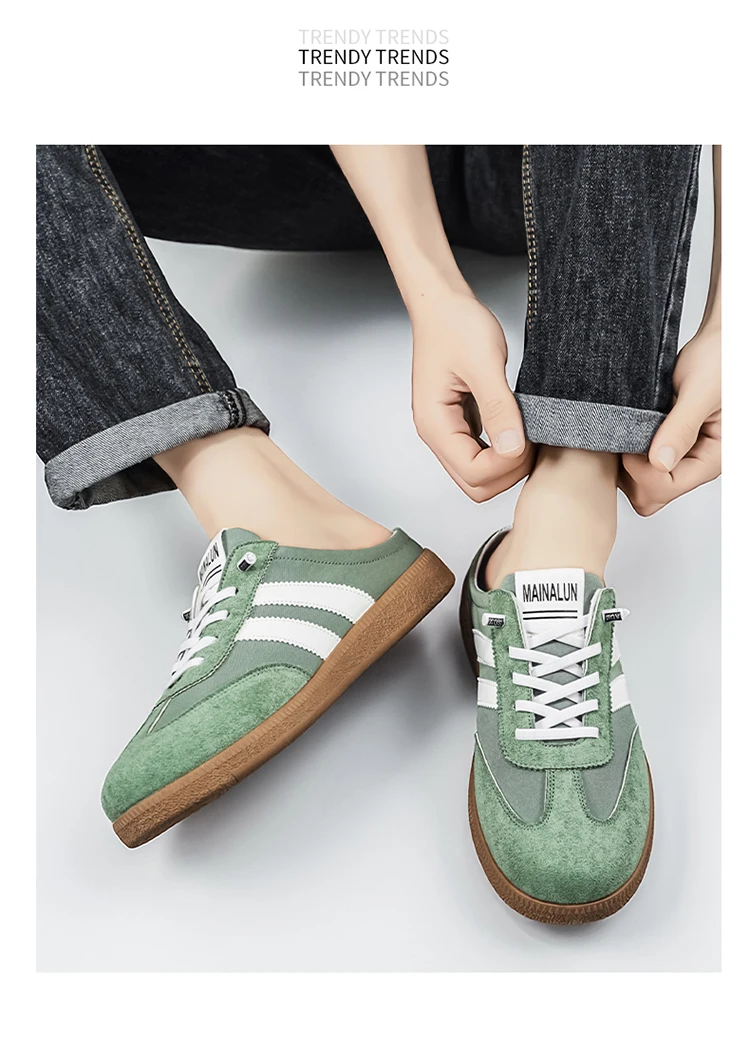 Modische Halbschuhe für Herren, Sommer-Slipper, große Größe 48, Herren-Freizeitschuhe, bequeme Slip-on-Sneaker für den Außenbereich, Herren-Mules – Detail 15