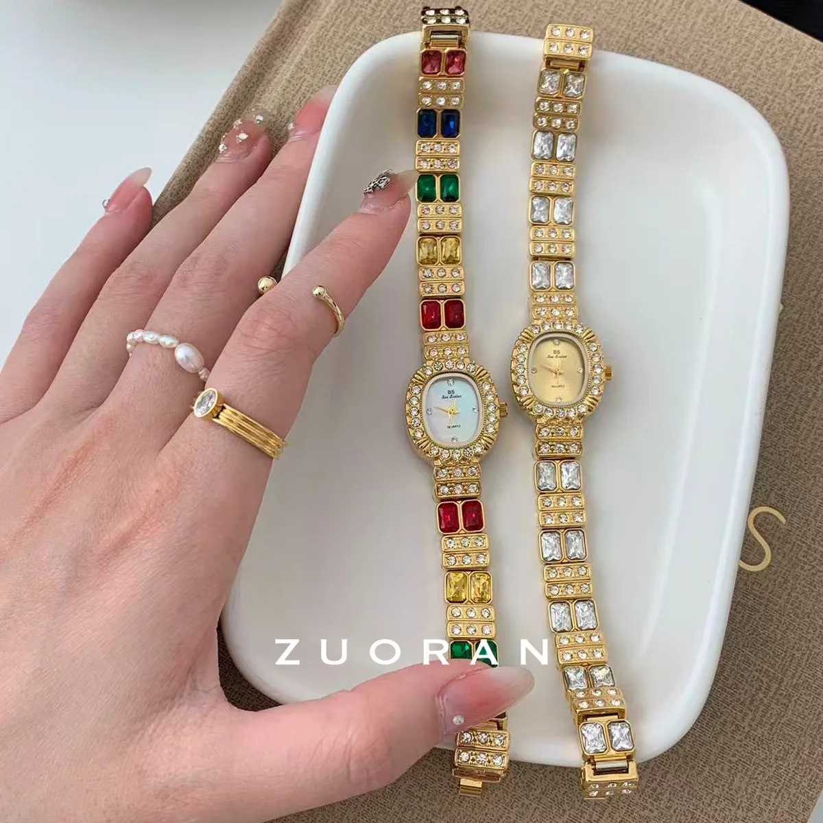 New stylish, elegant, and sophisticated square-faced women's watch - perfect as a birthday gift or present for women.