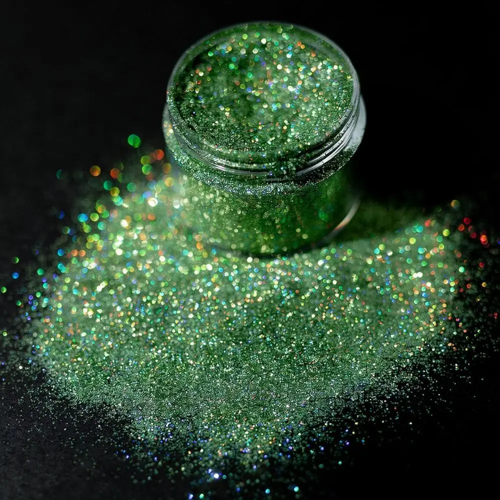 Fine Holographic Glitter Powder For Nail Art Decoration Epoxy Resin Casting DIY Crafts Sparkly Sequins Pigment Material