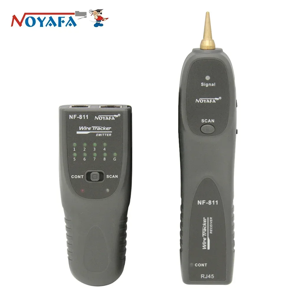 

NOYAFA NF-811 Network Cable Tester RJ45 RJ11 Telephone Wire/Cable Detector Fault Locator Pressure and Burn Resistant 60V