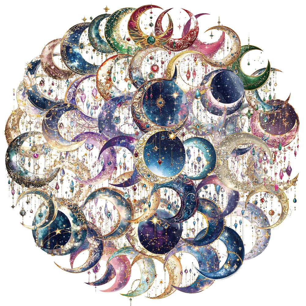 50Pcs Creative Fantasy Galaxy High Beauty Ins Style Atmosphe
