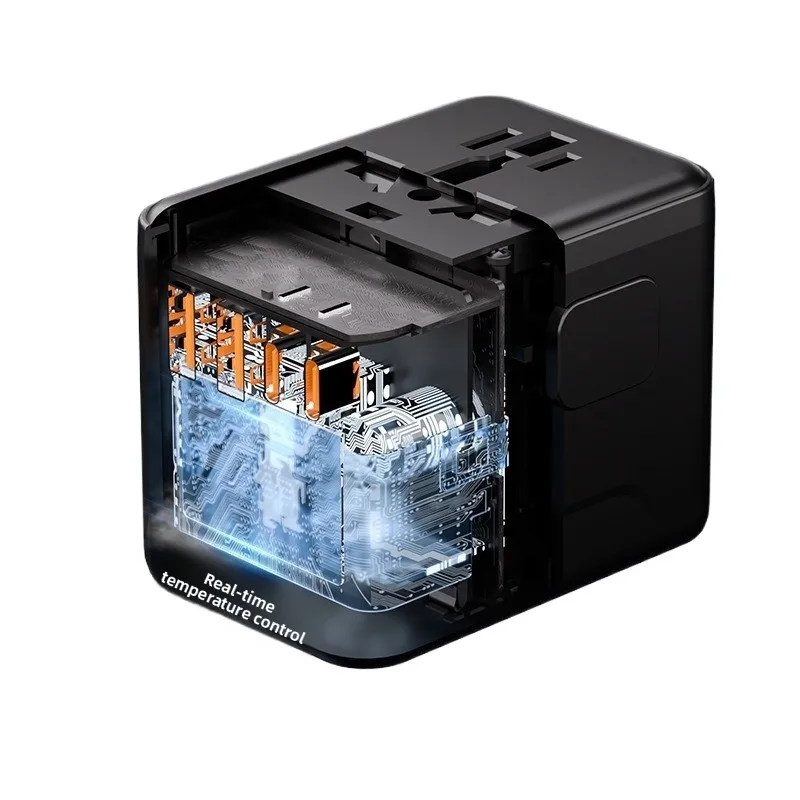 35W Global Travel Adapter, Fast Charging Adapter Socket, Multi-Functional Travel Adapter Plug for Worldwide Use