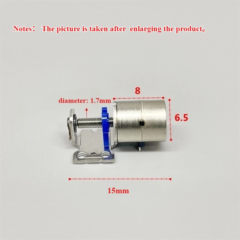 DC 3V-5V Mini Precious 6.5mm Diameter Stepper Stepping Motor 6mm Stroke Linear Actuator 2-phases 4-wires for Camera Focusing